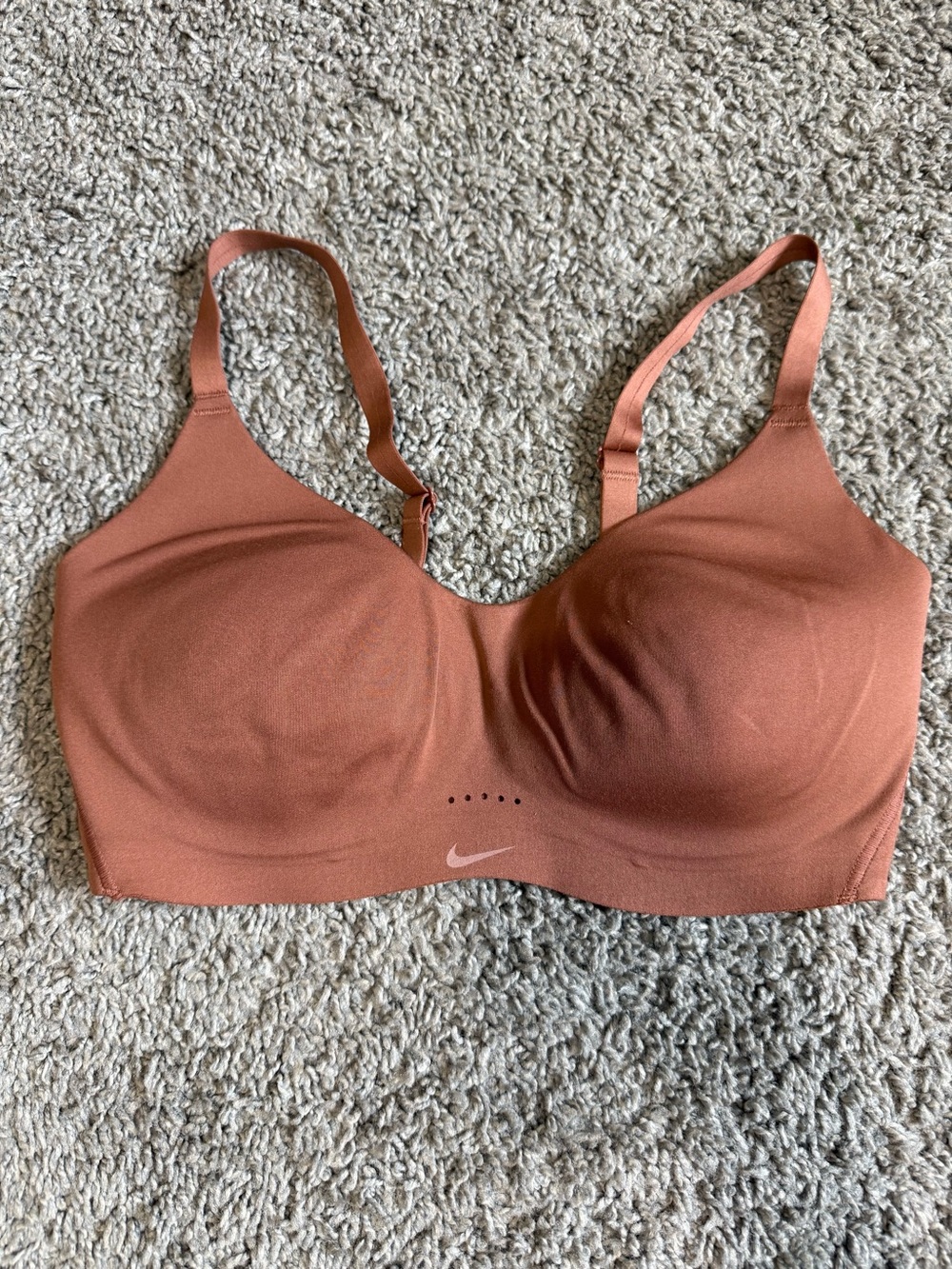 Nike Women's Rust/Terra Cotta Molded Sports Bra